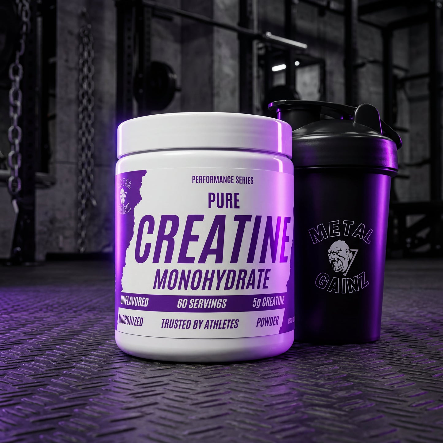 Metal Gainz Creatine Monohydrate + Free Shaker Cup