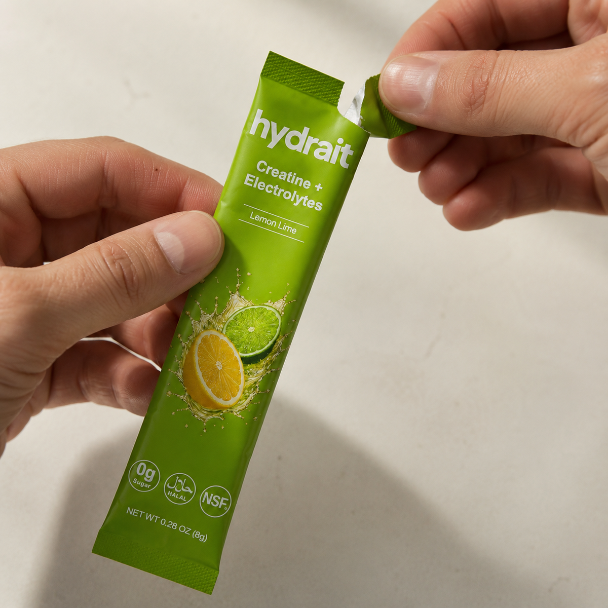 Tear open a Hydrait stick